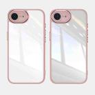 For iPhone 16e Acrylic Hybrid TPU Armor Shockproof Phone Case(Pink) - 2