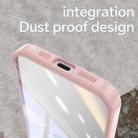 For iPhone 16e Acrylic Hybrid TPU Armor Shockproof Phone Case(Pink) - 3