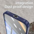For iPhone 16e Acrylic Hybrid TPU Armor Shockproof Phone Case(Blue) - 3