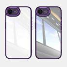For iPhone 16e Acrylic Hybrid TPU Armor Shockproof Phone Case(Purple) - 2