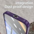 For iPhone 16e Acrylic Hybrid TPU Armor Shockproof Phone Case(Purple) - 3