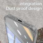 For iPhone 16e Acrylic Hybrid TPU Armor Shockproof Phone Case(Transparent) - 3