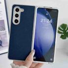 For Samsung Galaxy Z Fold5 Kevlar Carbon Fiber Ultra-thin Shockproof Phone Case(Dark Blue) - 2