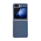 For Samsung Galaxy Z Flip5 Kevlar Carbon Fiber Ultra-thin Shockproof Phone Case(Blue) - 1