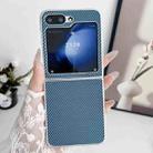 For Samsung Galaxy Z Flip5 Kevlar Carbon Fiber Ultra-thin Shockproof Phone Case(Blue) - 2