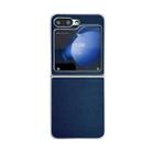 For Samsung Galaxy Z Flip5 Kevlar Carbon Fiber Ultra-thin Shockproof Phone Case(Dark Blue) - 1