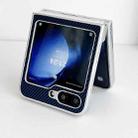 For Samsung Galaxy Z Flip5 Kevlar Carbon Fiber Ultra-thin Shockproof Phone Case(Dark Blue) - 3