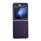 For Samsung Galaxy Z Flip5 Kevlar Carbon Fiber Ultra-thin Shockproof Phone Case(Purple) - 1