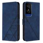 For TCL 50 5G Crossbody 3D Embossed Flip Leather Phone Case(Blue) - 2