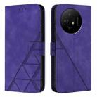 For TCL 50 XL 5G Crossbody 3D Embossed Flip Leather Phone Case(Purple) - 2