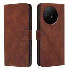 For TCL 50 XL 5G Crossbody 3D Embossed Flip Leather Phone Case(Brown) - 2