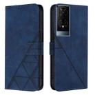 For TCL 50 XE 5G Crossbody 3D Embossed Flip Leather Phone Case(Blue) - 2