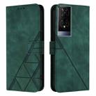 For TCL 50 XE 5G Crossbody 3D Embossed Flip Leather Phone Case(Green) - 2