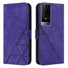 For TCL 50 XE 5G Crossbody 3D Embossed Flip Leather Phone Case(Purple) - 2