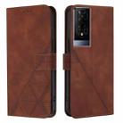 For TCL 50 XE 5G Crossbody 3D Embossed Flip Leather Phone Case(Brown) - 2