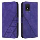 For TCL 502 Crossbody 3D Embossed Flip Leather Phone Case(Purple) - 2