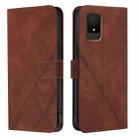 For TCL 502 Crossbody 3D Embossed Flip Leather Phone Case(Brown) - 2