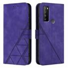 For TCL 30 XL / T701DL Crossbody 3D Embossed Flip Leather Phone Case(Purple) - 2