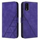 For TCL 30T / T603DL Crossbody 3D Embossed Flip Leather Phone Case(Purple) - 2