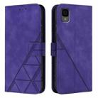 For TCL 30 Z / T602DL Crossbody 3D Embossed Flip Leather Phone Case(Purple) - 2