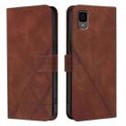 For TCL 30 Z / T602DL Crossbody 3D Embossed Flip Leather Phone Case(Brown) - 2