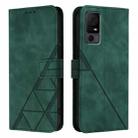 For TCL 40 XL / 40 T T608DL Crossbody 3D Embossed Flip Leather Phone Case(Green) - 2