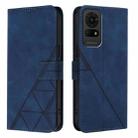 For TCL 50 LE 5G Crossbody 3D Embossed Flip Leather Phone Case(Blue) - 2