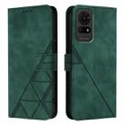 For TCL 50 LE 5G Crossbody 3D Embossed Flip Leather Phone Case(Green) - 2