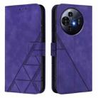 For TCL 50 Pro NxtPaper Crossbody 3D Embossed Flip Leather Phone Case(Purple) - 2