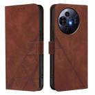 For TCL 50 Pro NxtPaper Crossbody 3D Embossed Flip Leather Phone Case(Brown) - 2