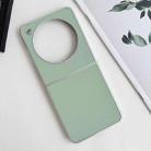 For ZTE nubia Flip Pearlescent Paint Solid Color Leather Texture Phone Case(Green) - 2