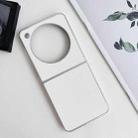 For ZTE nubia Flip Pearlescent Paint Solid Color Leather Texture Phone Case(White) - 2