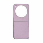 For ZTE nubia Flip Pearlescent Paint Solid Color Leather Texture Phone Case(Pink) - 1