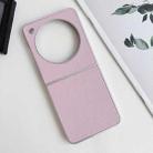 For ZTE nubia Flip Pearlescent Paint Solid Color Leather Texture Phone Case(Pink) - 2