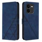 For vivo iQOO Z9x Crossbody 3D Embossed Flip Leather Phone Case(Blue) - 2