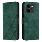 For vivo iQOO Z9x Crossbody 3D Embossed Flip Leather Phone Case(Green) - 2