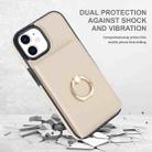 For iPhone 14/13 RFID Anti-theft Card Ring Holder Phone Case(White) - 2