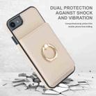 For iPhone SE 2022/SE 2020/6/7/8 RFID Anti-theft Card Ring Holder Phone Case(White) - 2
