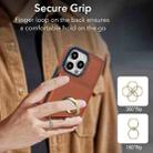 For iPhone 13 Pro RFID Anti-theft Card Ring Holder Phone Case(Brown) - 3