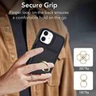 For iPhone 12 mini RFID Anti-theft Card Ring Holder Phone Case(Black) - 3