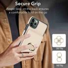 For iPhone 11 Pro Max RFID Anti-theft Card Ring Holder Phone Case(White) - 3