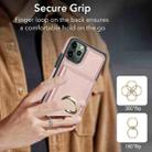 For iPhone 11 Pro Max RFID Anti-theft Card Ring Holder Phone Case(Rose Gold) - 3