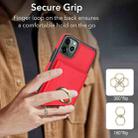 For iPhone 11 Pro RFID Anti-theft Card Ring Holder Phone Case(Red) - 3