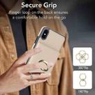 For iPhone XS / X RFID Anti-theft Card Ring Holder Phone Case(White) - 3