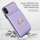 For iPhone XS Max RFID Anti-theft Card Ring Holder Phone Case(Purple) - 2