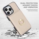 For iPhone 16 Pro Max RFID Anti-theft Card Ring Holder Phone Case(White) - 2