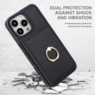 For iPhone 16 Pro Max RFID Anti-theft Card Ring Holder Phone Case(Black) - 2