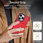 For iPhone 16 Pro Max RFID Anti-theft Card Ring Holder Phone Case(Red) - 3