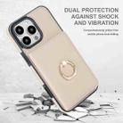 For iPhone 16 Pro RFID Anti-theft Card Ring Holder Phone Case(White) - 2