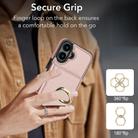 For iPhone 16 Plus RFID Anti-theft Card Ring Holder Phone Case(Rose Gold) - 3